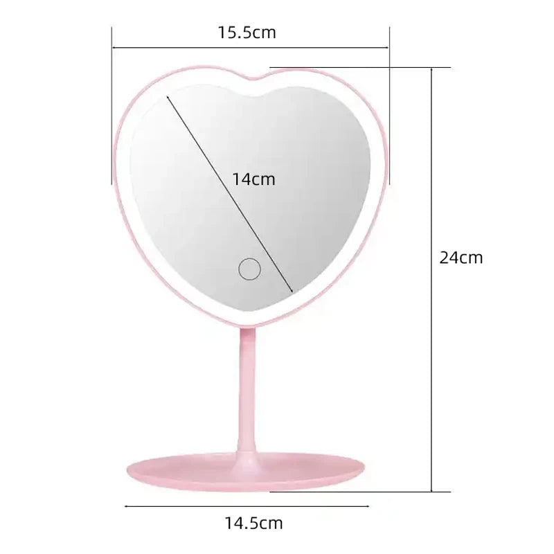 Miroir à Pied Coeur