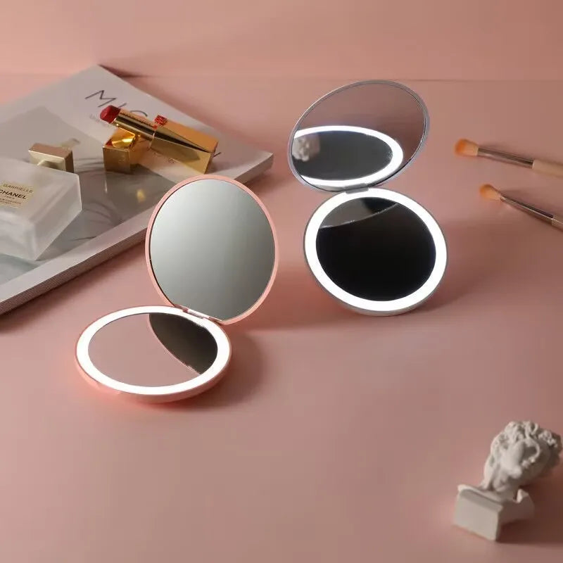 Miroir de Poche Lumineux
