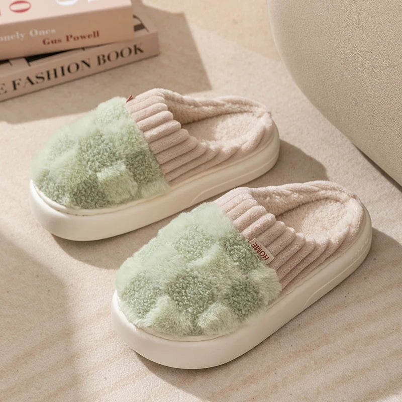Chaussons Femme Damier