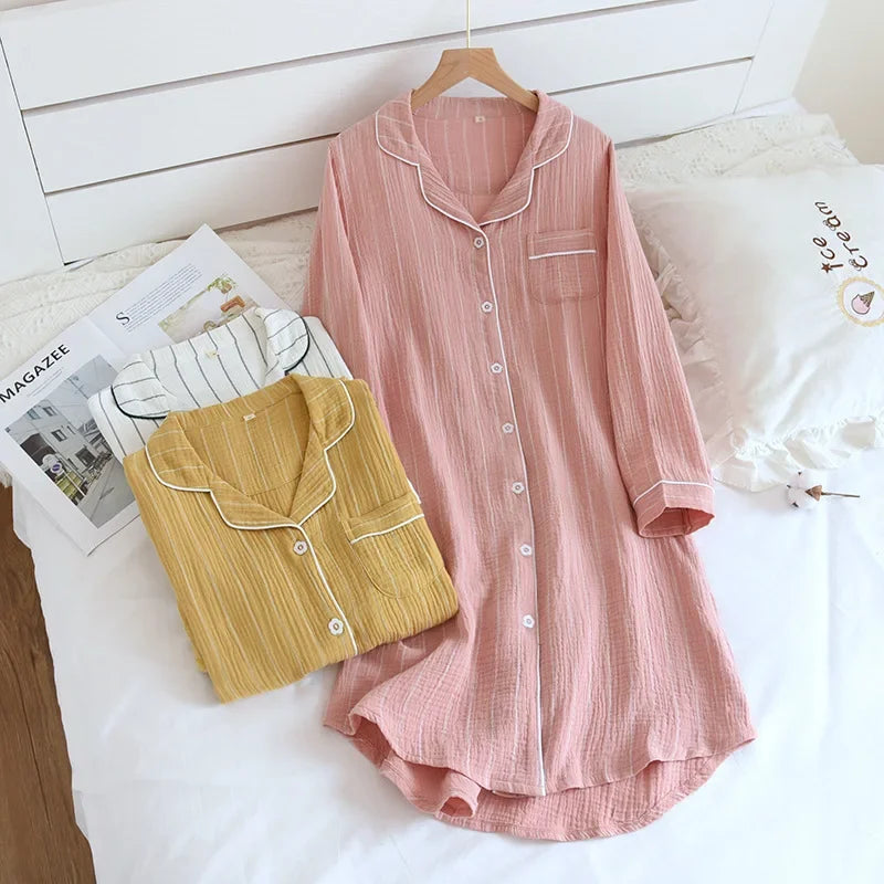 Robe de Chambre Femme Boutonnée Devant