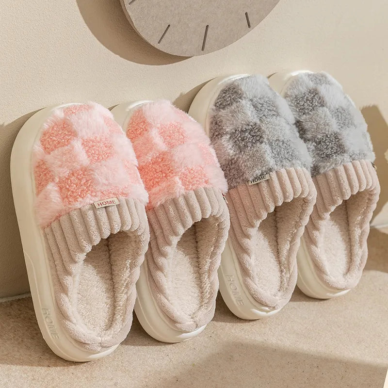 Chaussons Femme Damier
