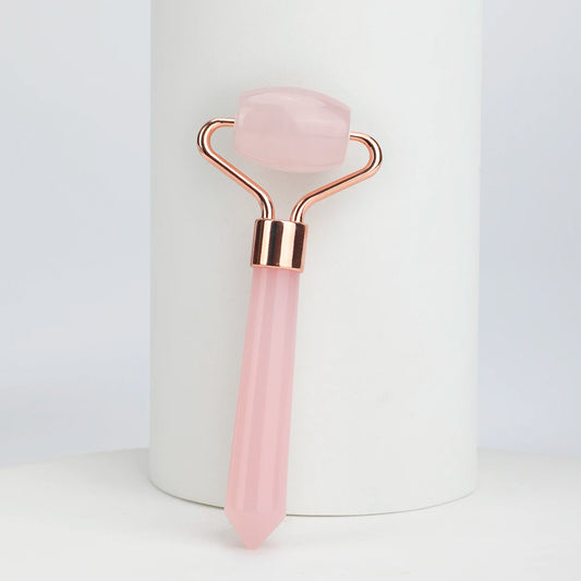 Rouleau De Jade En Quartz Rose